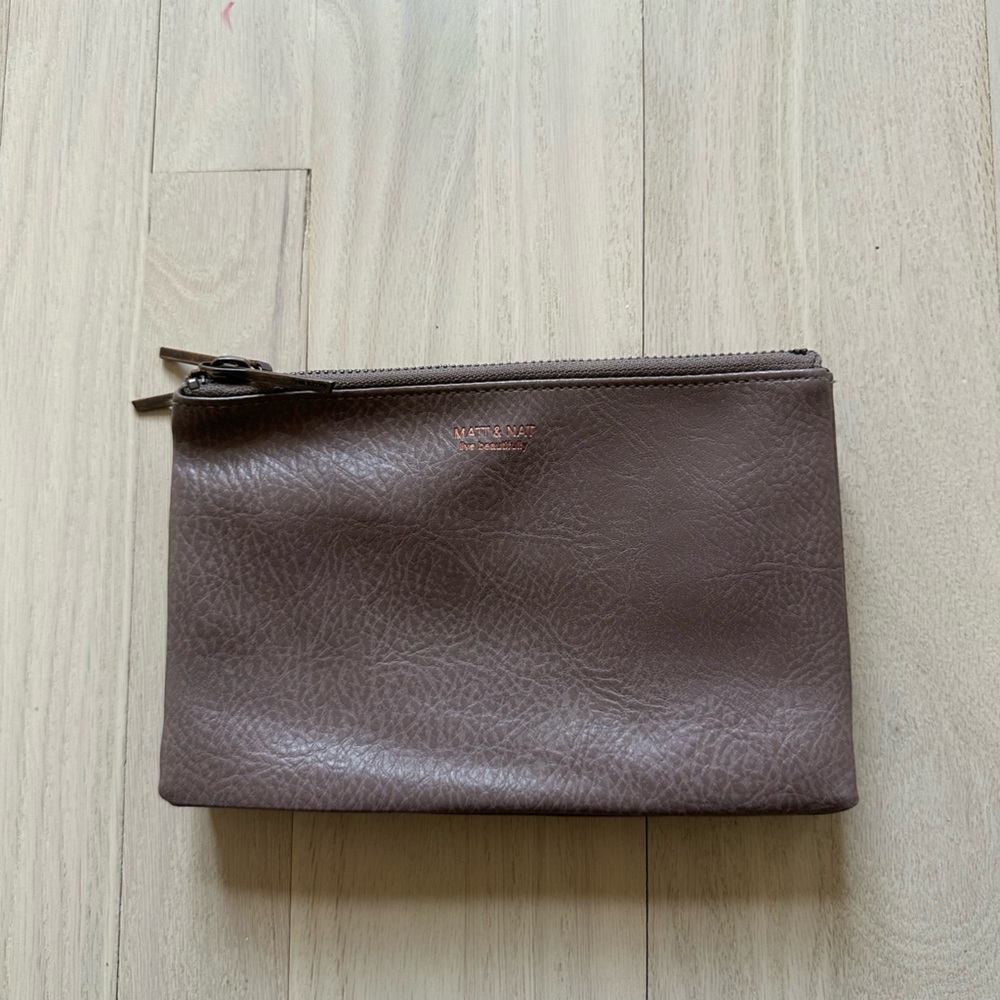 Matt & Nat Mauve Zip Clutch